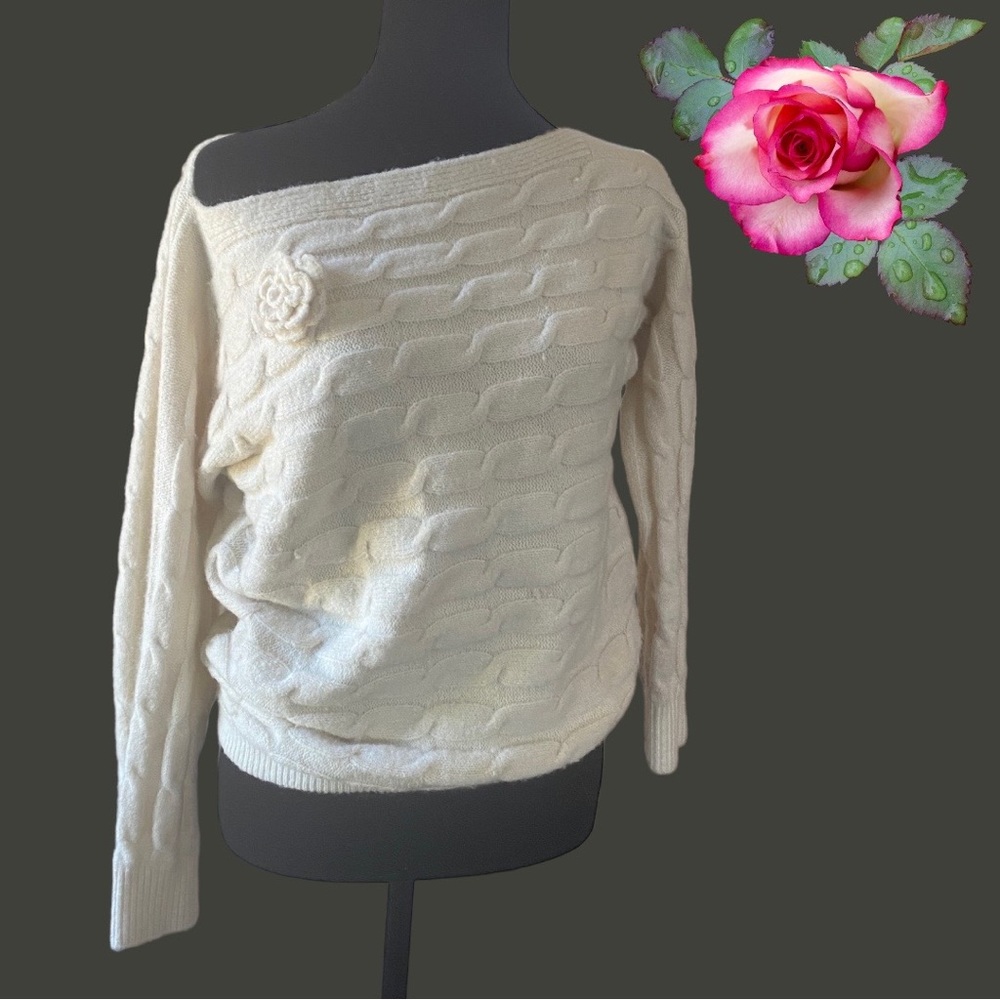Military Hippie Coming up Roses Sweater - Forever Roses Collection. Size S/M - Picture 4 of 11